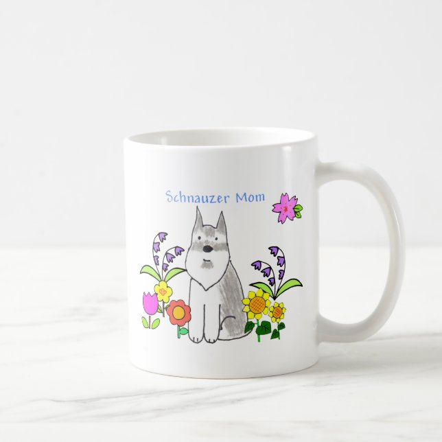 Taza de la mamá del Schnauzer (Derecha)