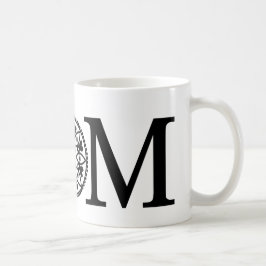 Taza de la mamá - negro y blanco
