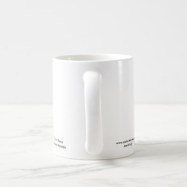 Taza de la mandala de Chakra del plexo solar (Mango)