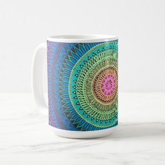 Taza de la mandala del arco iris