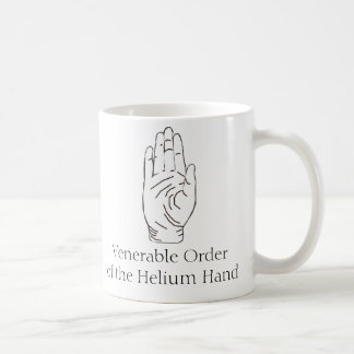 Taza de la mano del helio