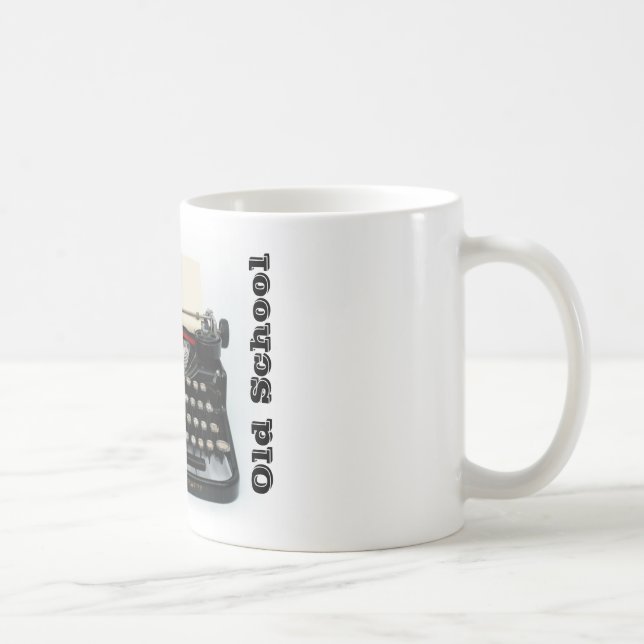 Taza de la máquina de escribir de la escuela vieja (Derecha)