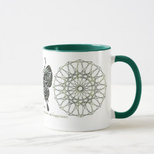 Taza de la mariposa de agosto Birthstone