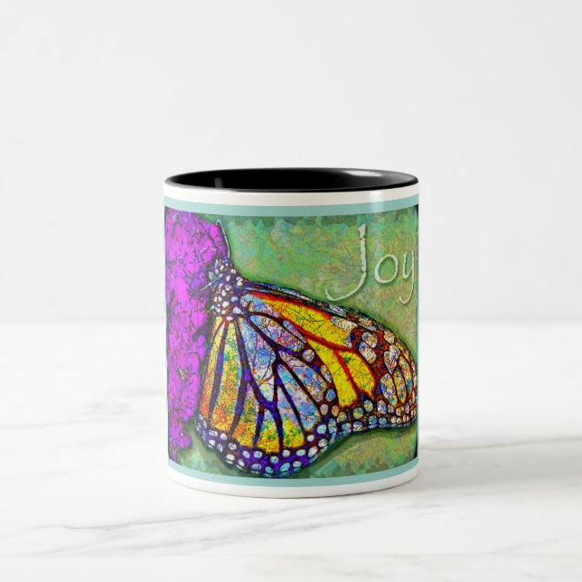 Taza de la mariposa de la alegría (Centro)