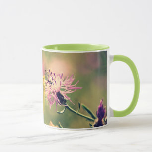 Taza de la mariposa y de café de los Wildflowers