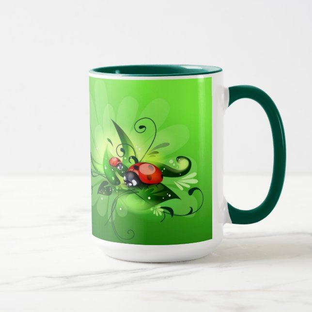 Taza de la mariquita de la mariquita (Derecha)