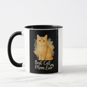 Taza de la Mejor Mamá de Gatos del Mundo Regalo Di
