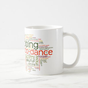 Taza de la mezcla de la palabra de la danza del