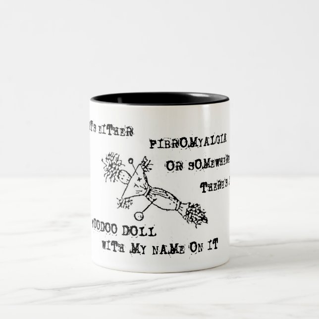 Taza de la muñeca del vudú de la conciencia del (Centro)
