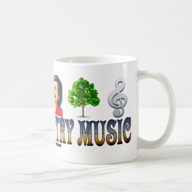 Taza de la MÚSICA COUNTRY del AMOR de #0163 I (Derecha)