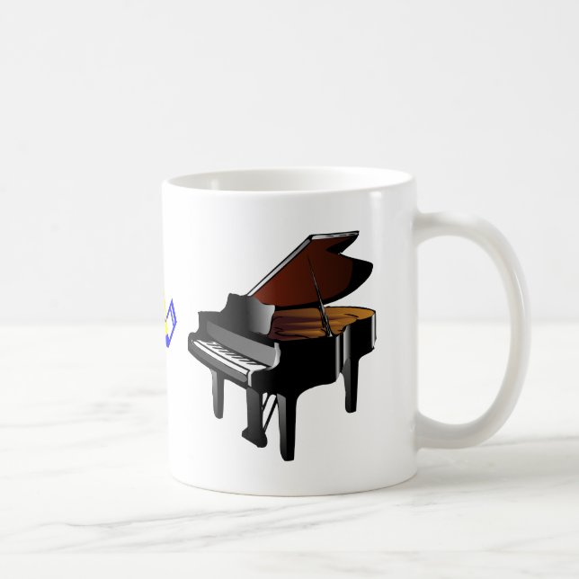 taza de la música del piano (Derecha)