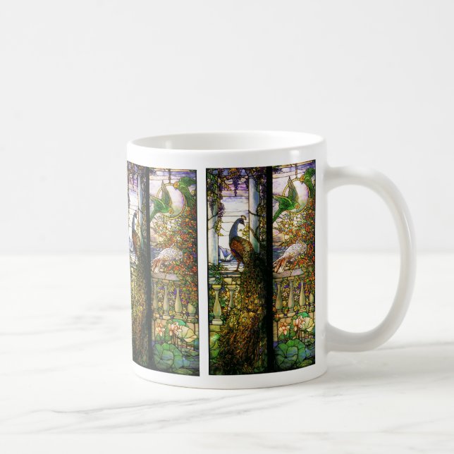 Taza de la naturaleza del vitral de Tiffany (Derecha)