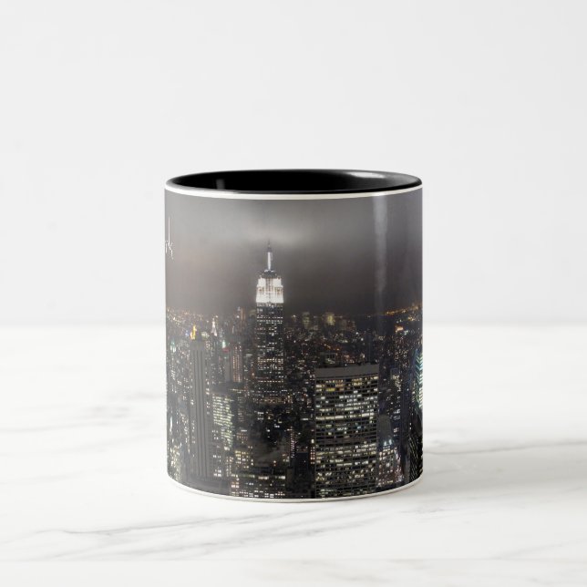 Taza de la noche de Nueva York del paisaje urbano (Centro)