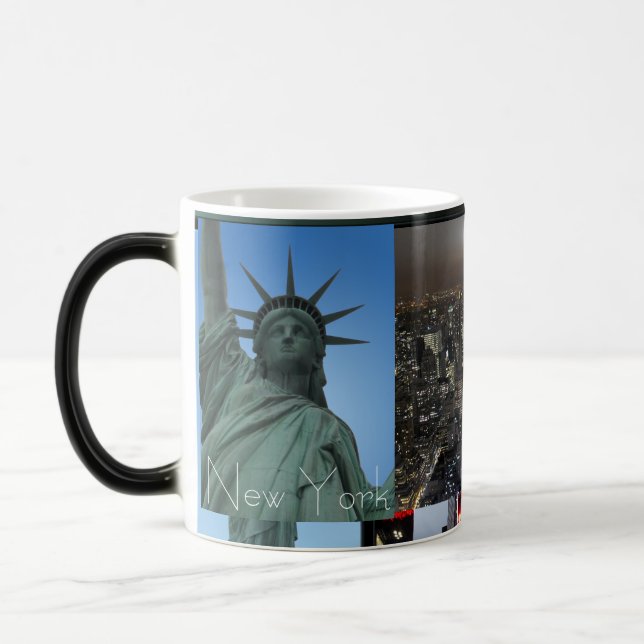 Taza de la noche de Nueva York del paisaje urbano (Izquierda)