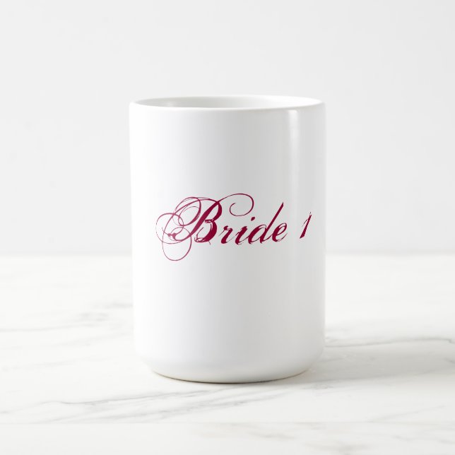 Taza de la novia 1 para las novias lesbianas (Centro)