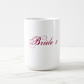 Taza de la novia 1 para las novias lesbianas