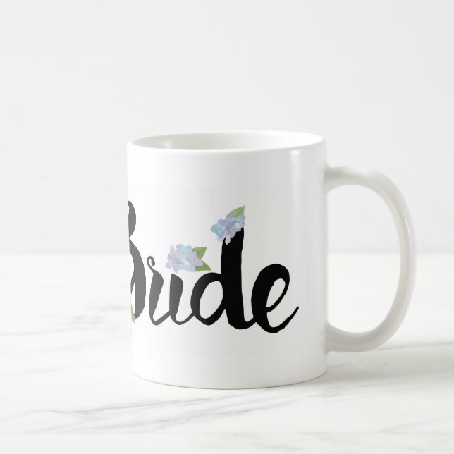 Taza de la novia - Hydrangeas púrpuras (Derecha)