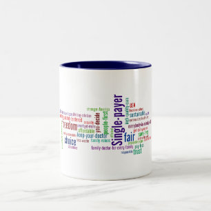 Taza de la nube de la palabra