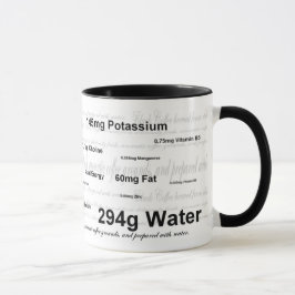 Taza de la nutrición del café