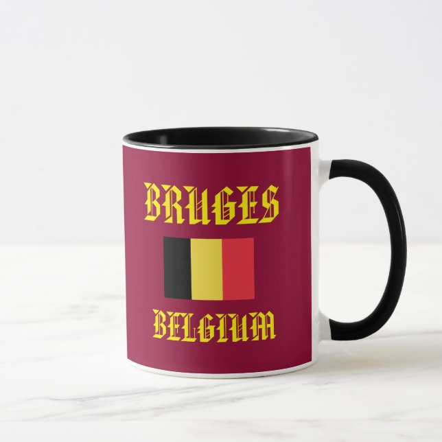 Taza de la obra clásica de Brujas Bélgica (Derecha)
