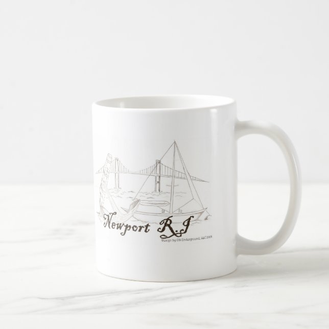Taza de la obra clásica de Newport RI (Derecha)