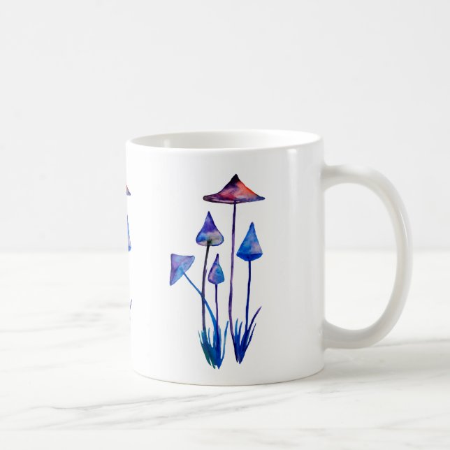 Taza de la obra clásica del arte de la acuarela de (Derecha)