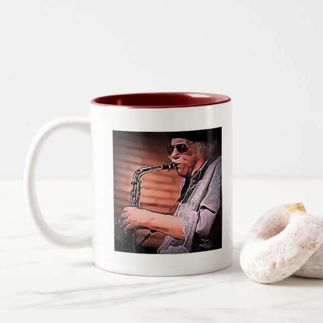 Taza de la orquesta de la locura del alto del col (Con donut)