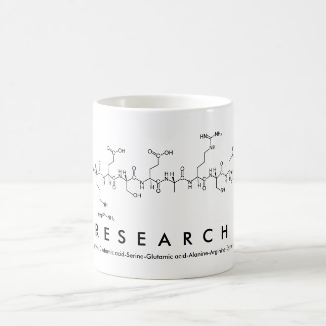 Taza de la palabra del péptido de la investigación (Centro)