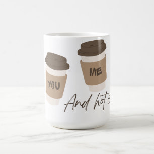 Taza de la Pareja 'Tú, Yo y Café Caliente'