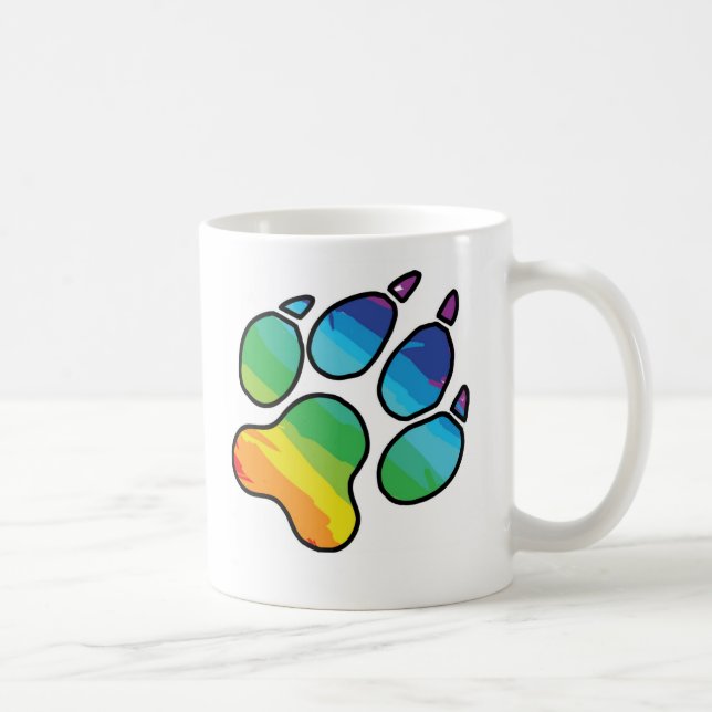 Taza de la pata del arco iris (Derecha)
