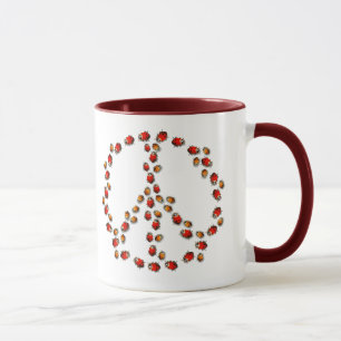 Taza de la paz de la mariquita