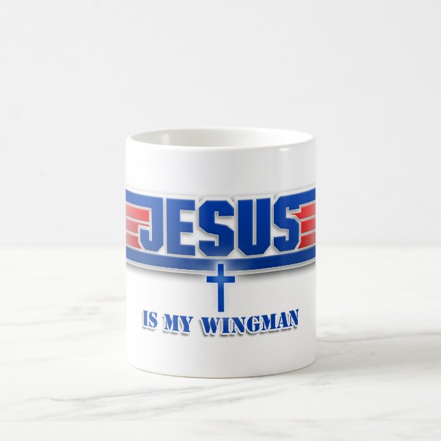 Taza de la película del Wingman del Jesucristo del (Centro)