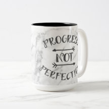 Taza de la perfección del progreso no - fondo de