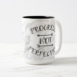 Taza de la perfección del progreso no - fondo de