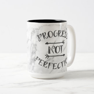 Taza de la perfección del progreso no - fondo de