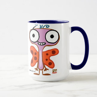 Taza de la persona agitada