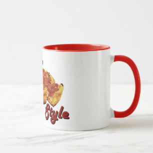 Taza de la pizza del estilo de Chicago