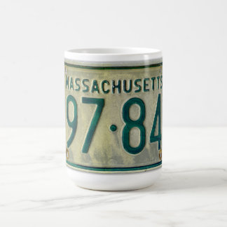 Taza de la placa de Massachusetts