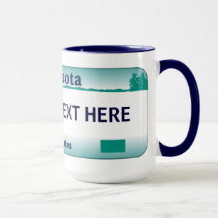 Taza de la placa de Minnesota