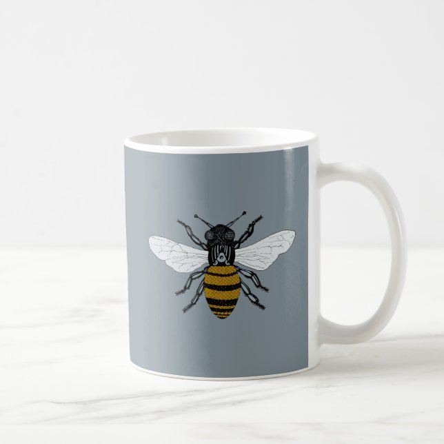 Taza de la plata de la mente de la colmena (Derecha)