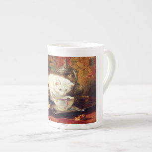 Taza de la porcelana de hueso de la merienda-cena