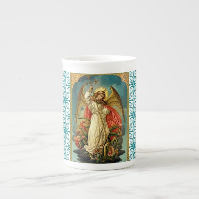 Taza de la porcelana de hueso de Michael del (Frente)