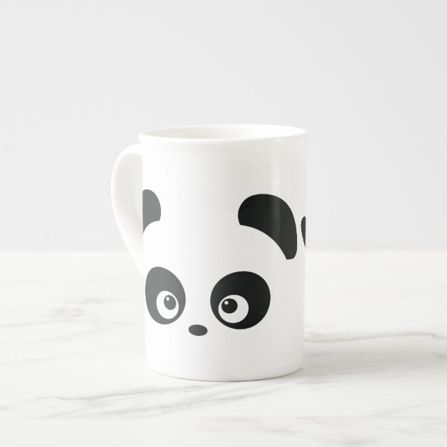 Taza de la porcelana de hueso de Panda® del amor (Izquierda)