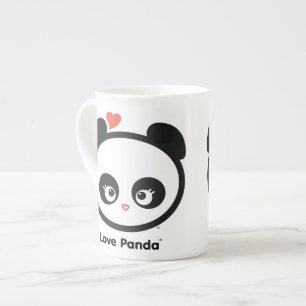 Taza de la porcelana de hueso de Panda® del amor