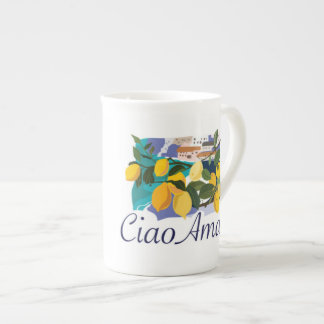 Taza de la porcelana de hueso del Ciao Amalfi