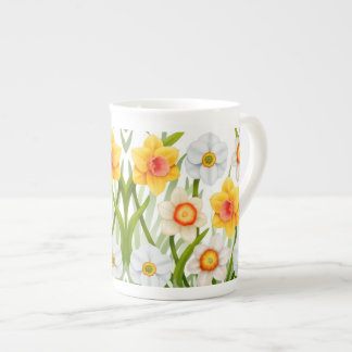 Taza de la porcelana de hueso del jardín del