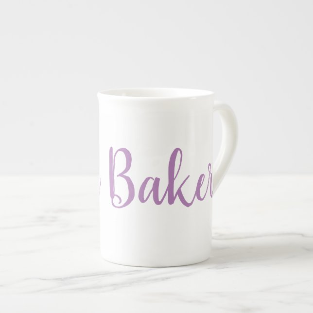 Taza de la porcelana de hueso del panadero de la (Derecha)
