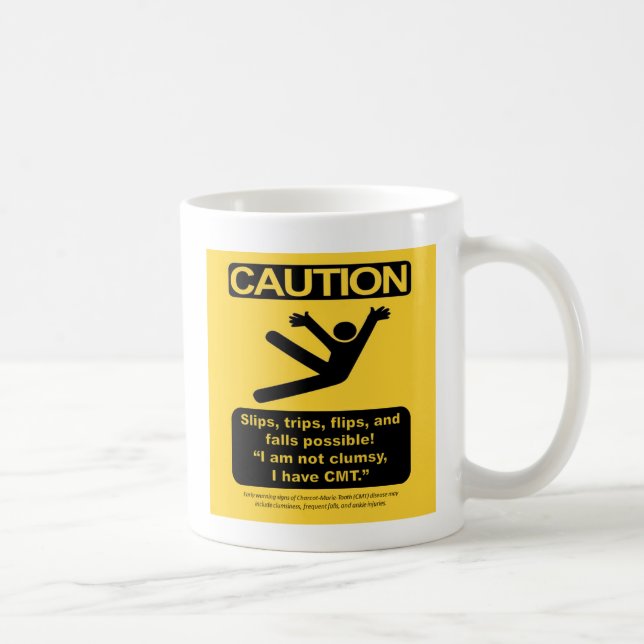 Taza de la "precaución" de CMT (Derecha)