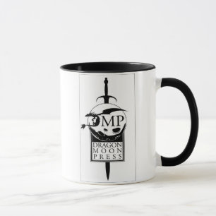 Taza de la prensa de la luna del dragón - logotip