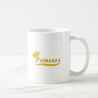 Taza de la princesa café del oro